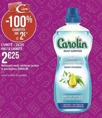 Carolin nettoyant multi-surfaces jasmin & eucalyptus*