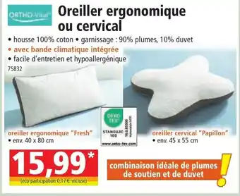 Norma Oreiller ergonomique ou cervical offre