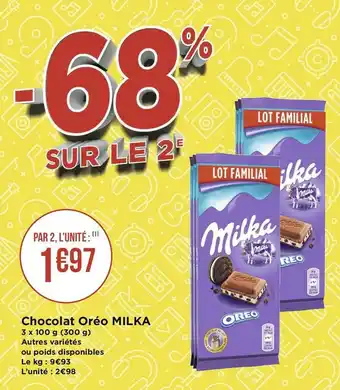 Milka chocolat oréo