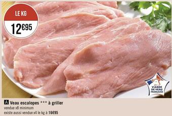 Veau escalopes à griller