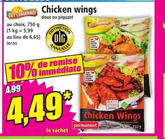 Norma Chicken wings offre