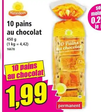 Norma 10 pains au chocolat offre