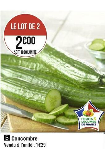 Géant Casino Concombre offre