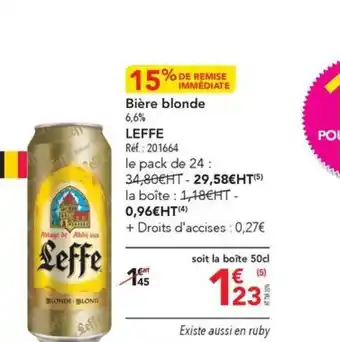 METRO Bière blonde LEFFE offre