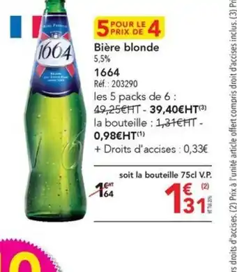METRO Bière blonde offre
