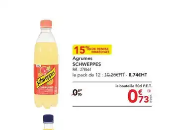 METRO AGRUMES Schweppes offre