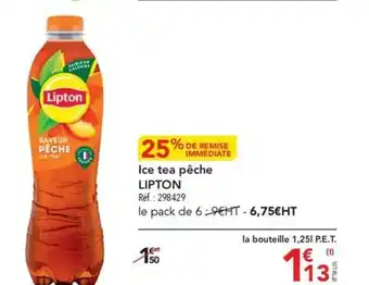 METRO Ice tea pêche LIPTON offre