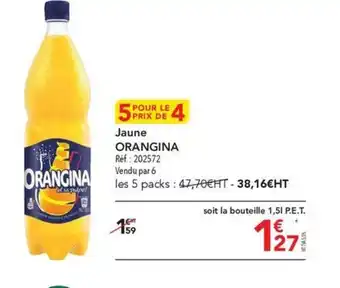 METRO Jaune ORANGINA offre