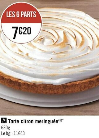 Tarte citron meringuée