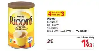 METRO Ricoré NESTLÉ offre