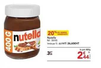 METRO Nutella Réf.: 304185 offre