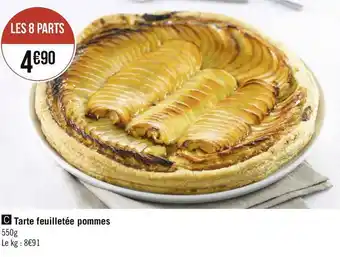 Tarte feuilletée pommes