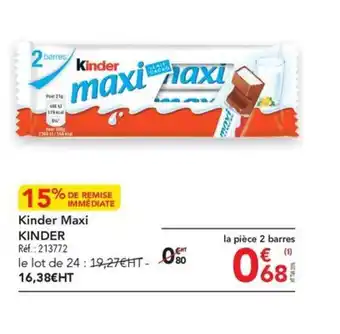 METRO Kinder Maxi KINDER offre