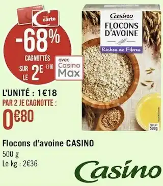Casino flocons d’avoine