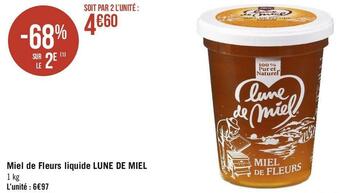 Géant Casino Lune de miel miel de fleurs liquide offre