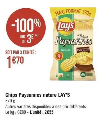 Lay’s chips paysannes nature