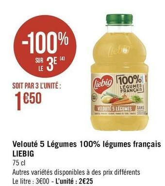 Liebig velouté 5 légumes 100% légumes français