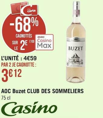 Club des sommeliers aoc buzet