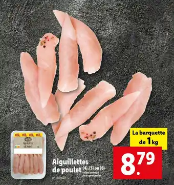Lidl Aiguillettes de poulet (4), (5) ou (6) offre