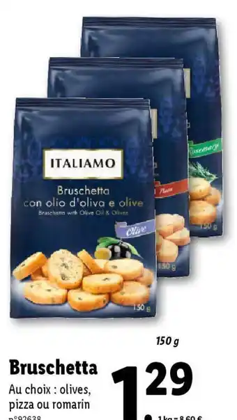 Lidl Bruschetta offre