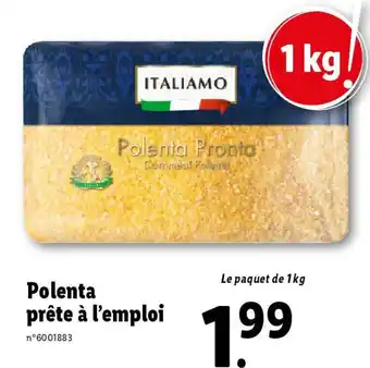 Polenta prête à l'emploi