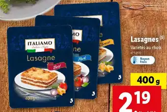 Lidl Lasagnes (5) offre