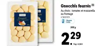 Lidl Gnocchis fourrés (³) offre
