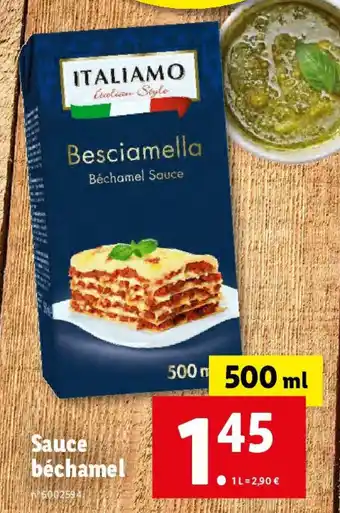 Lidl Sauce béchamel offre