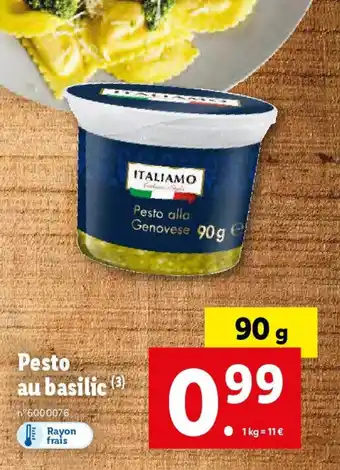 Lidl Pesto alla Genovese 90g offre
