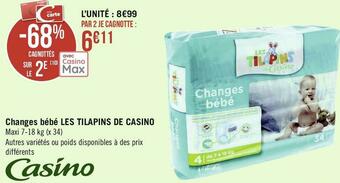 Casino changes bébé