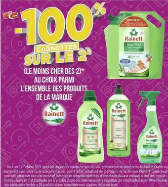 Rainett bon plan sur l’ensemble des produits de la marque rainett