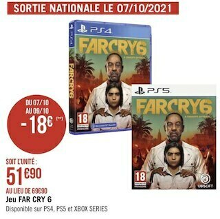 Géant Casino Jeu far cry 6 offre
