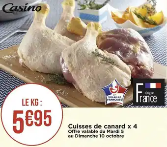 Cuisses de canard x 4