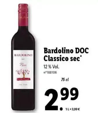 Lidl Bardolino DOC Classico sec* offre
