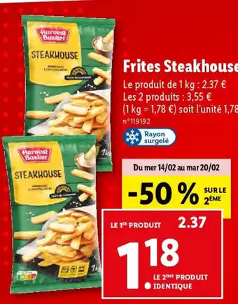 Lidl Frites Steakhouse offre