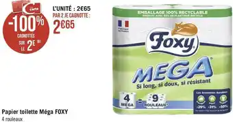 Papier toilette méga foxy