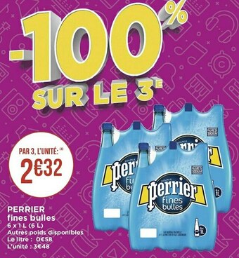 Géant Casino Perrier perrier fines bulles offre