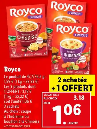 Lidl Royco offre