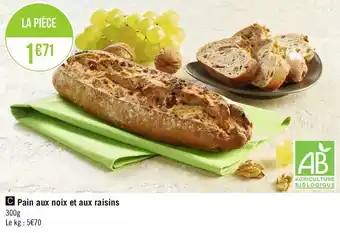 Géant Casino Pain aux noix et aux raisins offre