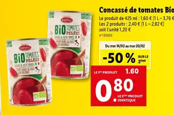 Concassé de tomates Bio