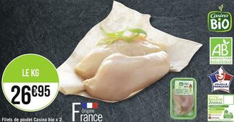 Casino filets de poulet bio