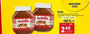 Lidl Nutella offre