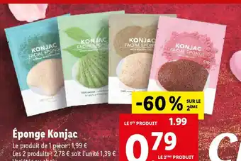 Lidl Éponge Konjac offre