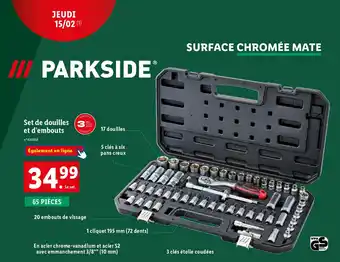 Lidl Set de douilles (3 et d'embouts offre