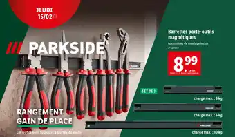 Lidl Barrettes porte-outils magnétiques offre