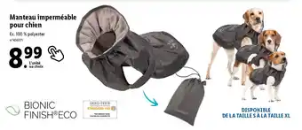 Lidl Manteau imperméable pour chien offre