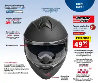 Lidl Casque modulable offre