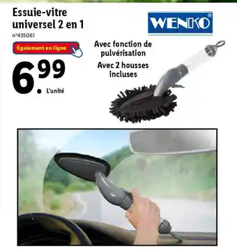 Essuie-vitre universel 2 en 1