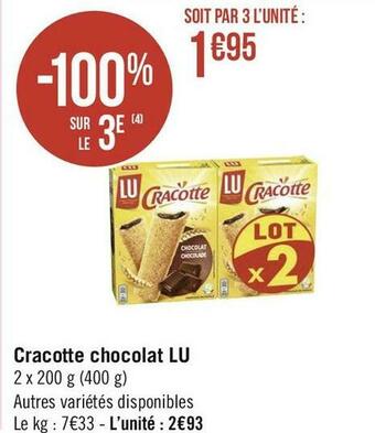 Lu cracotte chocolat
