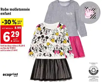 Robe molletonnée enfant